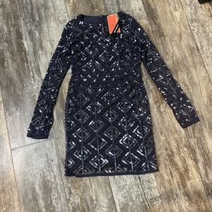 gianni bini black and gold sequin dress Betsy & Adam Women's Sequin Mermaid Gown - Black